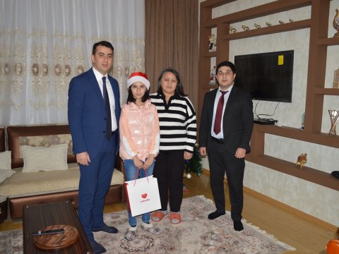 Şəhid və qazi övladları ziyarət olunub