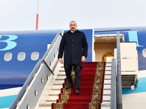 İlham Əliyev Rusiyada səfərdədir - FOTO