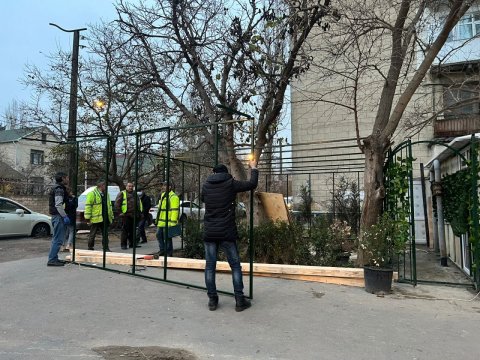 Daha bir qanunsuz tikintinin qarşısı alındı - VİDEO