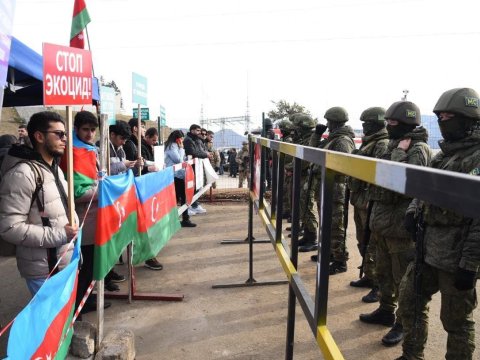 Azərbaycan Laçın yolunda gömrük və sərhəd xidmətləri QURACAQ