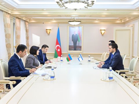 Sahibə Qafarova İsrail səfiri ilə görüşüb
