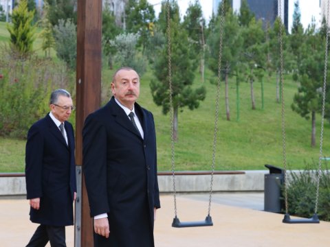 Prezident Mərkəzi Parkın ikinci hissəsinin açılışında- YENİLƏNİB