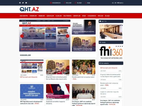 QHT.az saytı yeni dizaynda