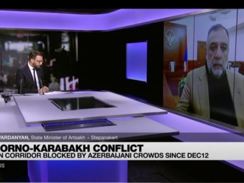 Vardanyan “France 24” kanalında hədyanlar danışdı