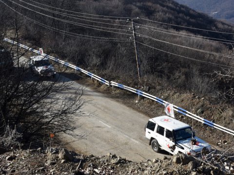 BQXK-nin maşınları Laçından Xankəndiyə geri döndülər