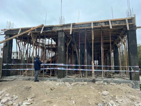 Bakıda qanunsuz tikintinin qarşısı alındı - VİDEO