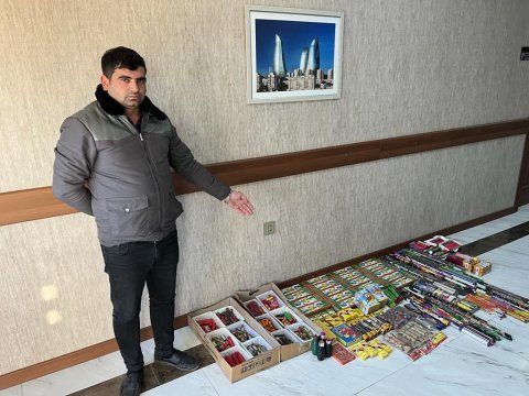 Pirotexniki vasitələr satan şəxs saxlanıldı