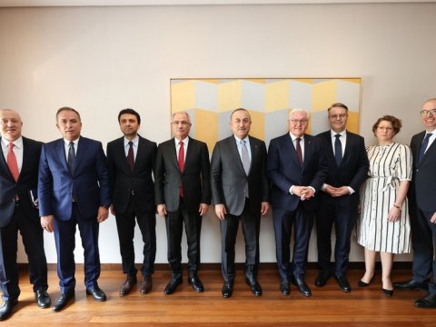 Çavuşoğlu Almaniya Prezidenti ilə görüşdü 