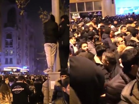 Koronavirus tarixə çevrilir - Amma Yeni il izdihamı...