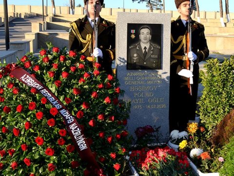 Polad Həşimovun xatirəsi yad edildi - FOTOLAR 