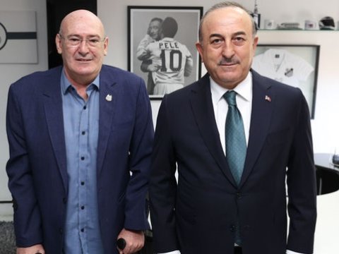 Çavuşoğlu Pelenin vida mərasimində - FOTO