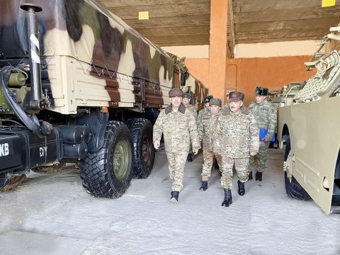 Zakir Həsənov şəxsi heyətin döyüş hazırlığını YOXLADI