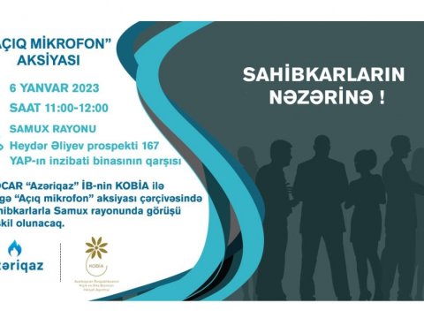 “Azəriqaz” Samuxda sahibkarlarla görüşəcək