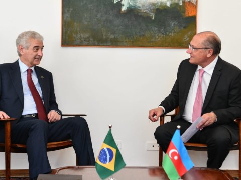 Əli Əhmədov Braziliyanın yeni prezidentinin andiçməsində - FOTO