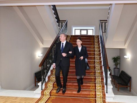 Prezident və xanımı Uşaq-Gənclər İnkişaf Mərkəzində - FOTOLAR