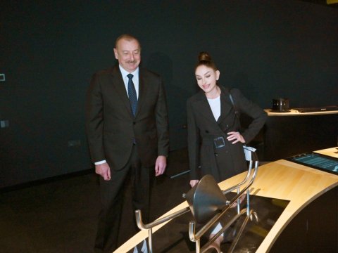 İlham Əliyev və xanımı “STEAM İnnovasiya Mərkəzi”nin açılışında - FOTOLAR