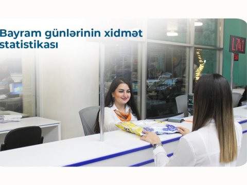 “Azərpoçt” bayram günlərinin xidmət statistikasını AÇIQLADI
