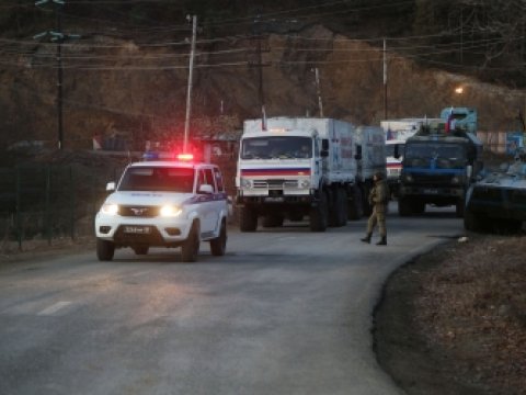 Sülhməramlıların 7 maşını Xankəndiyə keçdi