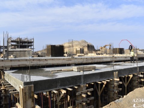 Füzulidə ilk yaşayış məhəlləsi salınır - FOTOLAR