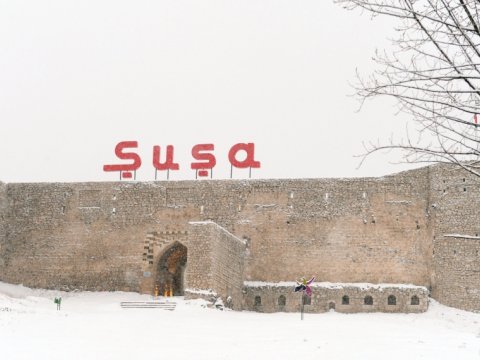 Şuşa qara büründü - FOTOLAR