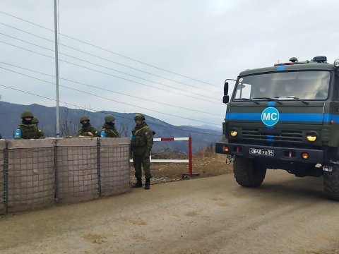 Sülhməramlıların daha bir avtomobili Laçın yolundan keçdi