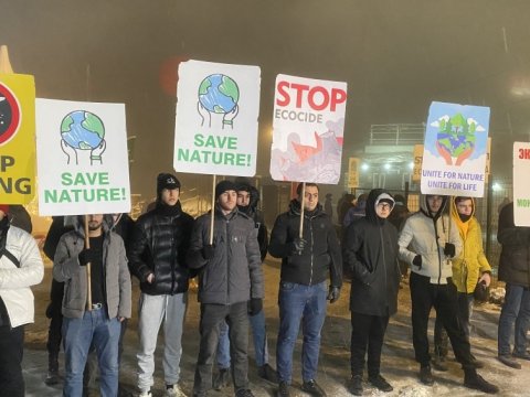 Laçın yolunda qarlı aksiya - Etirazların 29-cu günü