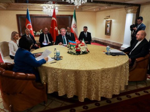 Azərbaycan, Türkiyə və İran spikerləri görüşdü 