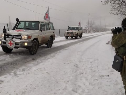 BQXK-nin maşınları Xankəndidən qayıtdı