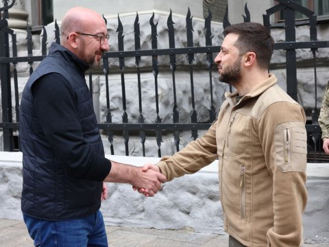 Zelenski Şarl Mişellə hərbi yardımı müzakirə etdi 