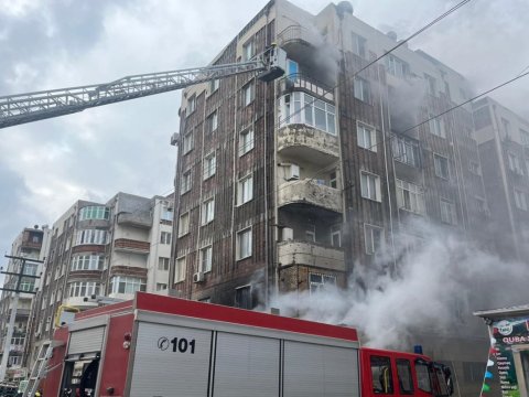 Yanğın söndürüldü - Hadisə yerindən GÖRÜNTÜLƏR