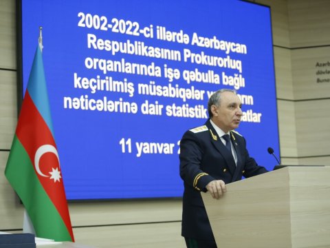 20 ildə 1151 nəfər işə qəbul edilib - Baş prokuror
