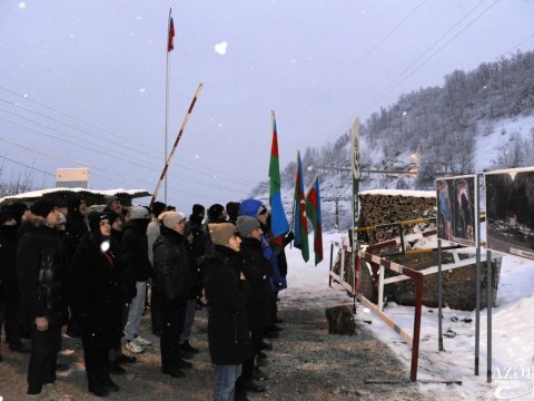 Laçın yolundakı etiraz aksiyasının 32-ci GÜNÜ