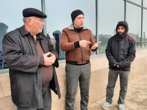 Həftənin son “Açıq mikrofon” aksiyası Neftçalada keçirilib - FOTOLAR