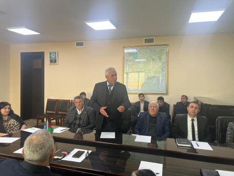 Füzulidə dəyirmi masa keçirildi - FOTOLAR