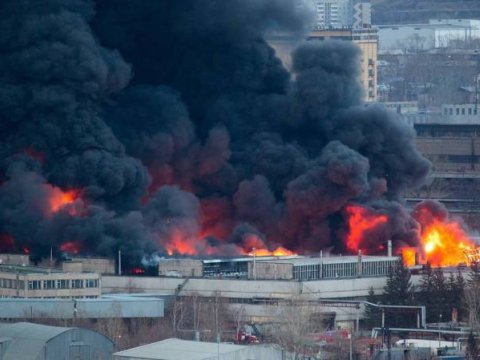 Rusiyada böyük bazar yandı: Ölən var - YENİLƏNİB