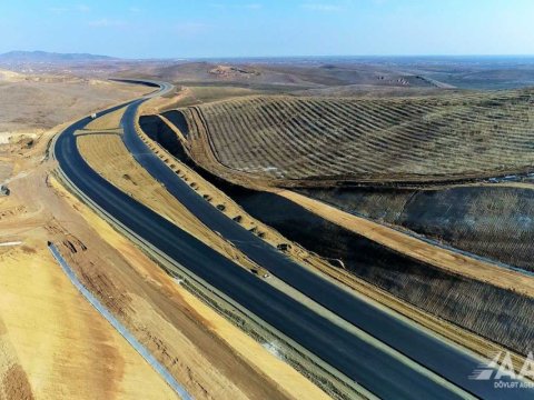 Füzuli-Hadrut yolunun tikintisi yekunlaşır - FOTOLAR
