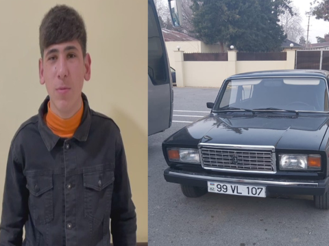 Əmisinin maşını ilə avtoxuliqanlıq edən yeniyetmə CƏRİMƏLƏNDİ