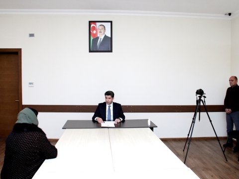Naftalanda növbəti vətəndaş qəbulu keçirilib