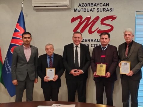 MŞ-da “Neft Daşları” qəzetinin əməkdaşları ilə görüş - FOTOLAR