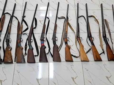 Astarada 10 ədəd qanunsuz silah götürüldü 