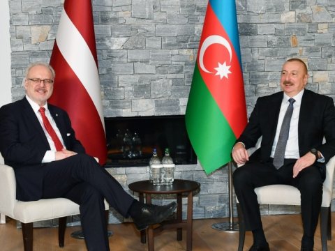 Azərbaycan və Latviya prezidentləri görüşdü - YENİLƏNİB 