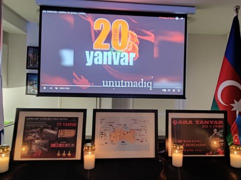 Helsinki Azərbaycan Evində 20 Yanvar şəhidləri anılıb - FOTOLAR
