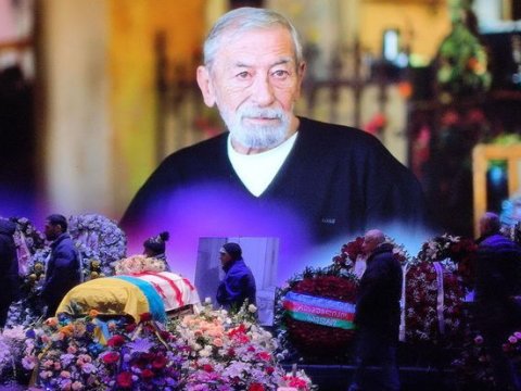 Azərbaycanlı diplomatlar Kikabidzenin vida mərasimində  - FOTOLAR