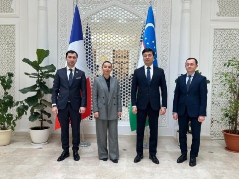 Leyla Abdullayeva Fransada səfirlərlə görüşüb - FOTO