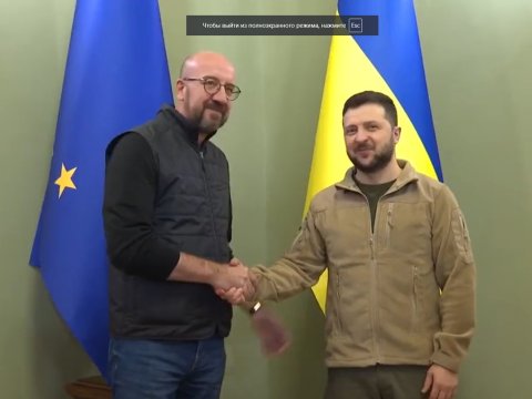 Şarl Mişel Zelenski ilə görüşdü