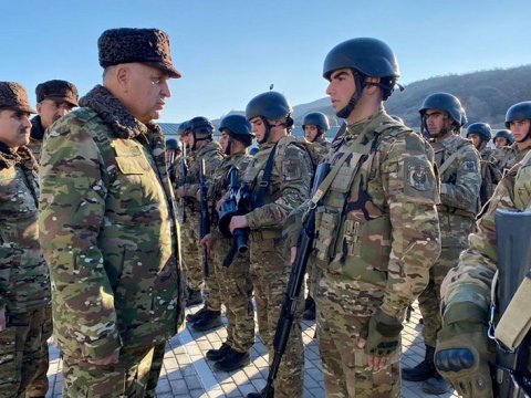 Kərim Vəliyev Kəlbəcər və Laçında döyüş hazırlığını yoxladı - FOTO 