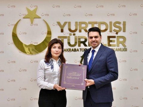 Günay Əfəndiyeva Abdullah Eren ilə görüşüb