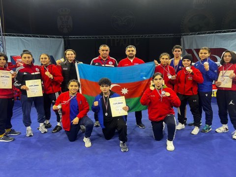 Boksçularımız Millətlər kubokunda 11 medal qazanıb - FOTOLAR