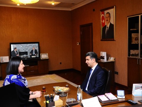 İcra başçısı Şəhid Dövlətzadə Cəbrayılın anası ilə görüşüb - FOTO