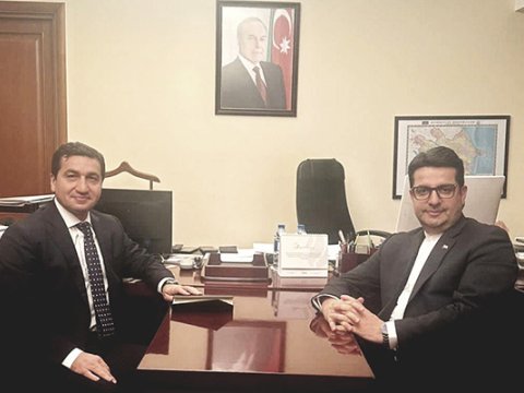 Hikmət Hacıyev İran səfiri ilə GÖRÜŞDÜ